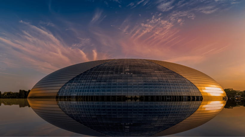 Beijing: Natinonal Center For The Peformance Arts Ticket - The Glass, Titanium, and the Light Show Effect