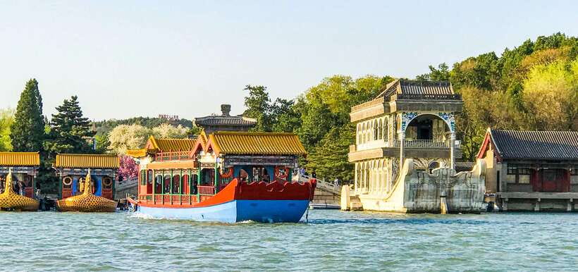 Summer Palace, Hutongs and Temple of Heaven Tour - Morning energy at the Summer Palace, with Cixi in the background