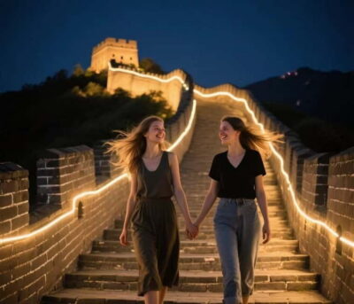 Sunset Glow at Mutianyu Great Wall Night Bus Tour+Ticket - Getting There: Hepingxiqiao Exit B and the Green Vest Check-In