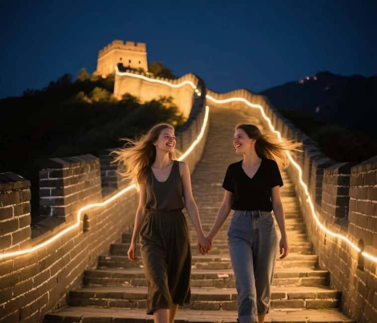 Sunset Glow at Mutianyu Great Wall Night Bus Tour+Ticket - Getting There: Hepingxiqiao Exit B and the Green Vest Check-In