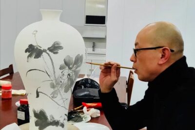 Water Color Class in Beijing - Inside the 1.5-hour workshop: what your fan class actually looks like