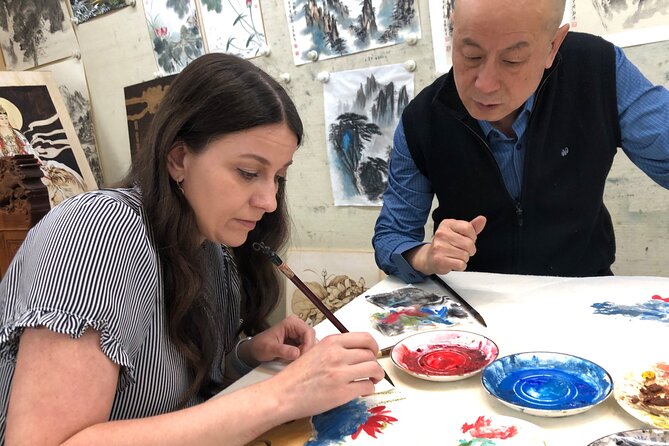 Water Color Class in Beijing - Teacher attention is the difference between a fun craft and a good one
